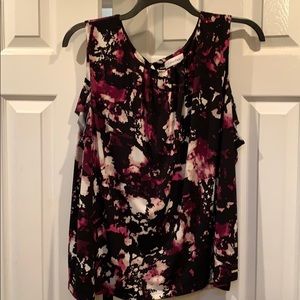 Colorful Plus Size Calvin Klein Sleeveless Top